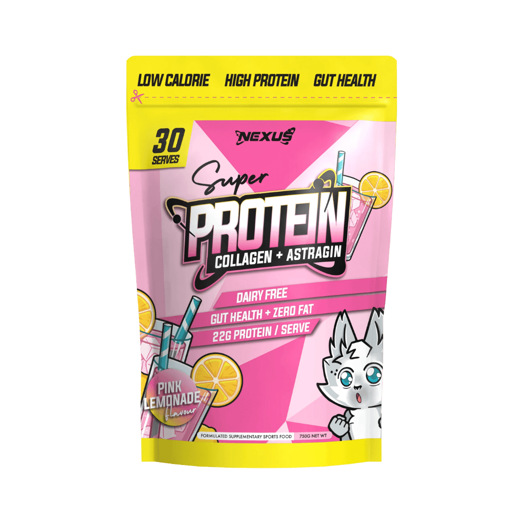 Super Protein Water Nexus Collagen protein powder 30 Serves Pink Lemonade