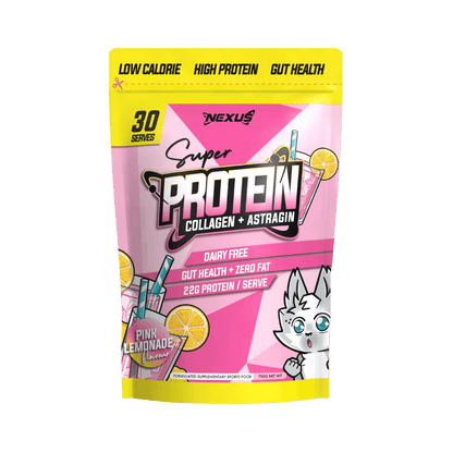 Super Protein Water Nexus Collagen protein powder 30 Serves Pink Lemonade