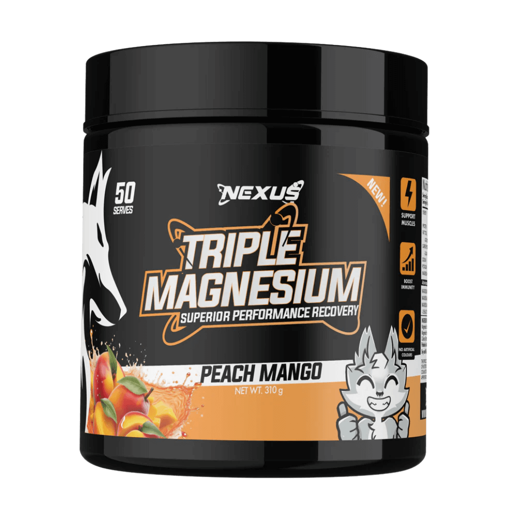 Triple Magnesium & Triple Magnesium Nexus Magnesium supplements 250g Peach Mango