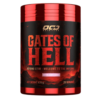 Gates of Hell OCD Nutrition High stim pre workout 20 Serves Cotton Candy