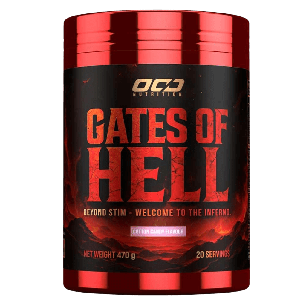 Gates of Hell OCD Nutrition High stim pre workout 20 Serves Cotton Candy