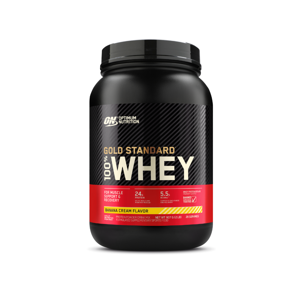 Gold Standard 100% Whey Optimum Nutrition Whey blend protein 28 Serves (907g) Banana Cream