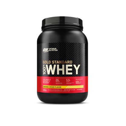 Gold Standard 100% Whey Optimum Nutrition Whey blend protein 28 Serves (907g) Banana Cream