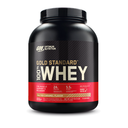 Gold Standard 100% Whey Optimum Nutrition Whey blend protein 72 Serves (2.27kg) Salted Caramel