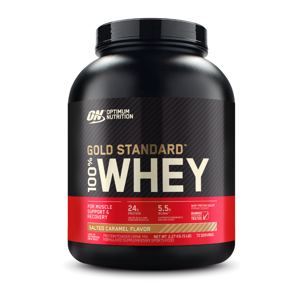 Gold Standard 100% Whey Optimum Nutrition Whey blend protein 72 Serves (2.27kg) Salted Caramel