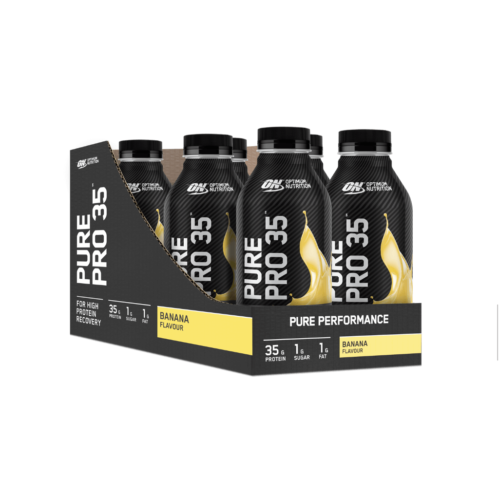 Pure Pro 35 Optimum Nutrition Drinks ready to drink Box of 12 Banana