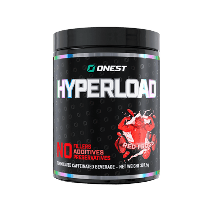 Hyperload Onest Beta alanine pre workout 25 Serves Red Frogs
