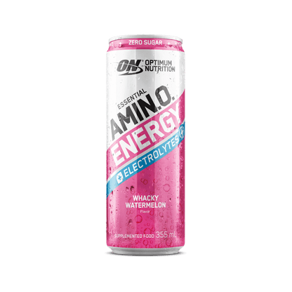 Amino Energy + Electrolyte Sparkling Can Optimum Nutrition Drinks for pre workout Single Watermelon