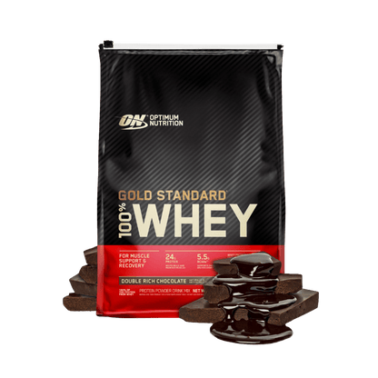 Gold Standard 100% Whey Optimum Nutrition Whey blend protein 141 Serves (4.54kg) Double Rich Chocolate