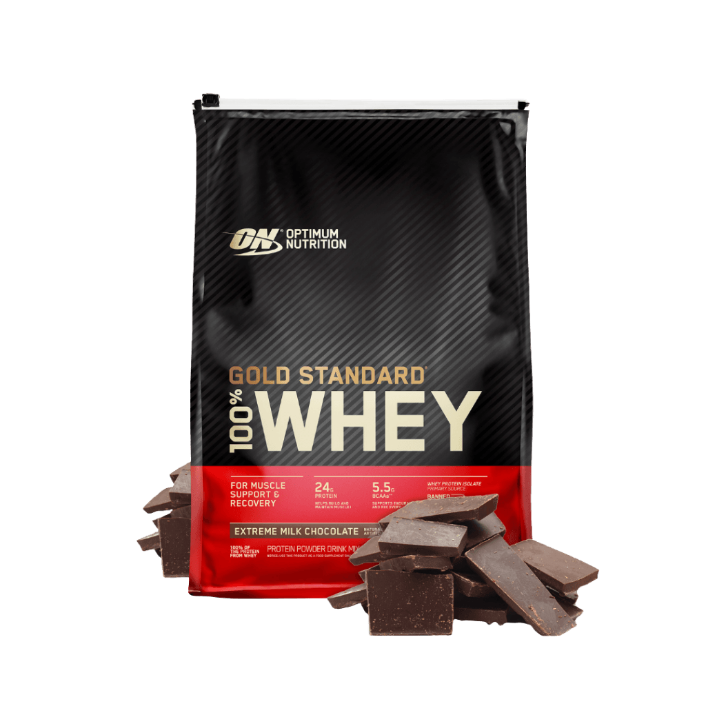 Gold Standard 100% Whey Optimum Nutrition Whey blend protein 141 Serves (4.54kg) Extreme Milk Chocolate