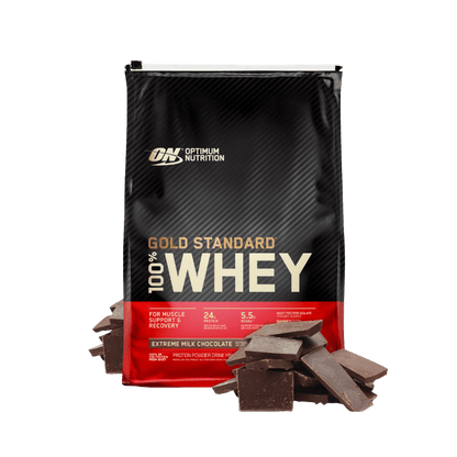Gold Standard 100% Whey Optimum Nutrition Whey blend protein 141 Serves (4.54kg) Extreme Milk Chocolate