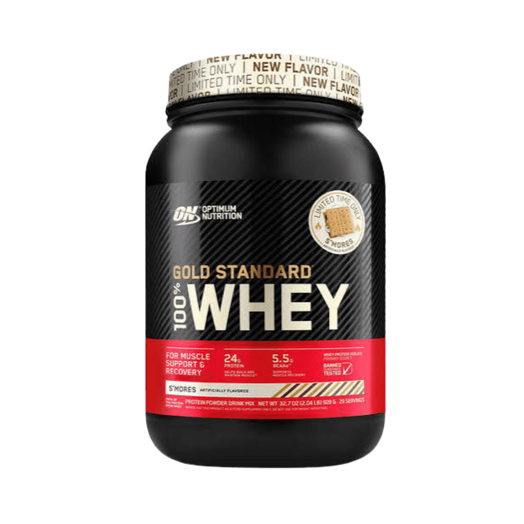 Gold Standard 100% Whey Optimum Nutrition Whey blend protein 28 Serves (907g) S'mores