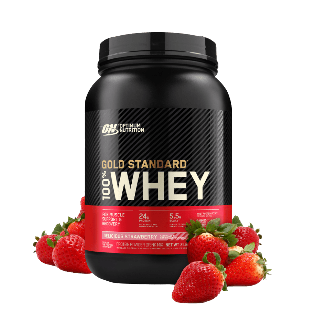 Gold Standard 100% Whey Optimum Nutrition Whey blend protein 28 Serves (907g) Strawberry