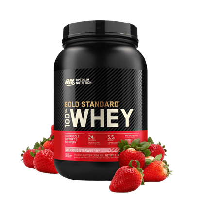 Gold Standard 100% Whey Optimum Nutrition Whey blend protein 28 Serves (907g) Strawberry