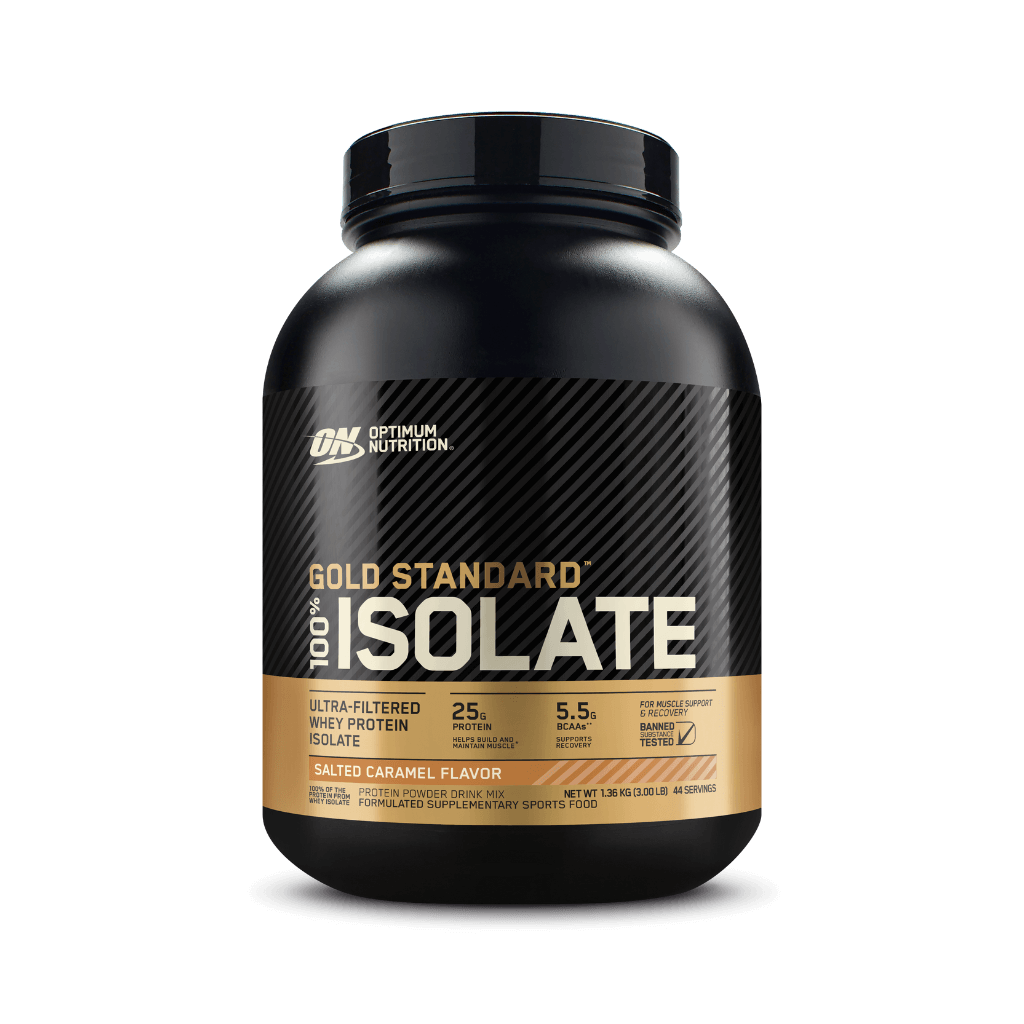 Gold Standard 100% Isolate Optimum Nutrition Whey protein isolate 44 Serves (1.32kg) Salted Caramel
