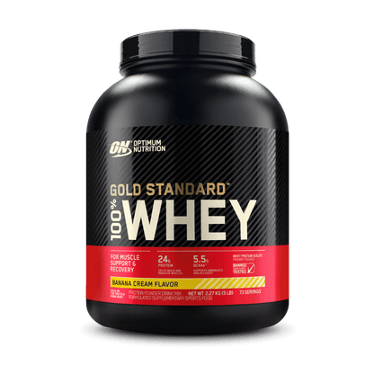 Gold Standard 100% Whey Optimum Nutrition Whey blend protein 72 Serves (2.27kg) Banana Cream