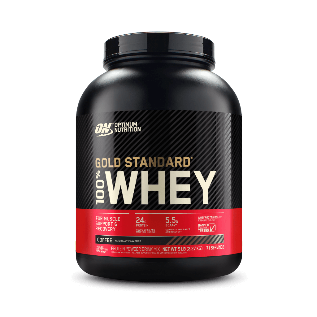 Gold Standard 100% Whey Optimum Nutrition Whey blend protein 72 Serves (2.27kg) Coffee