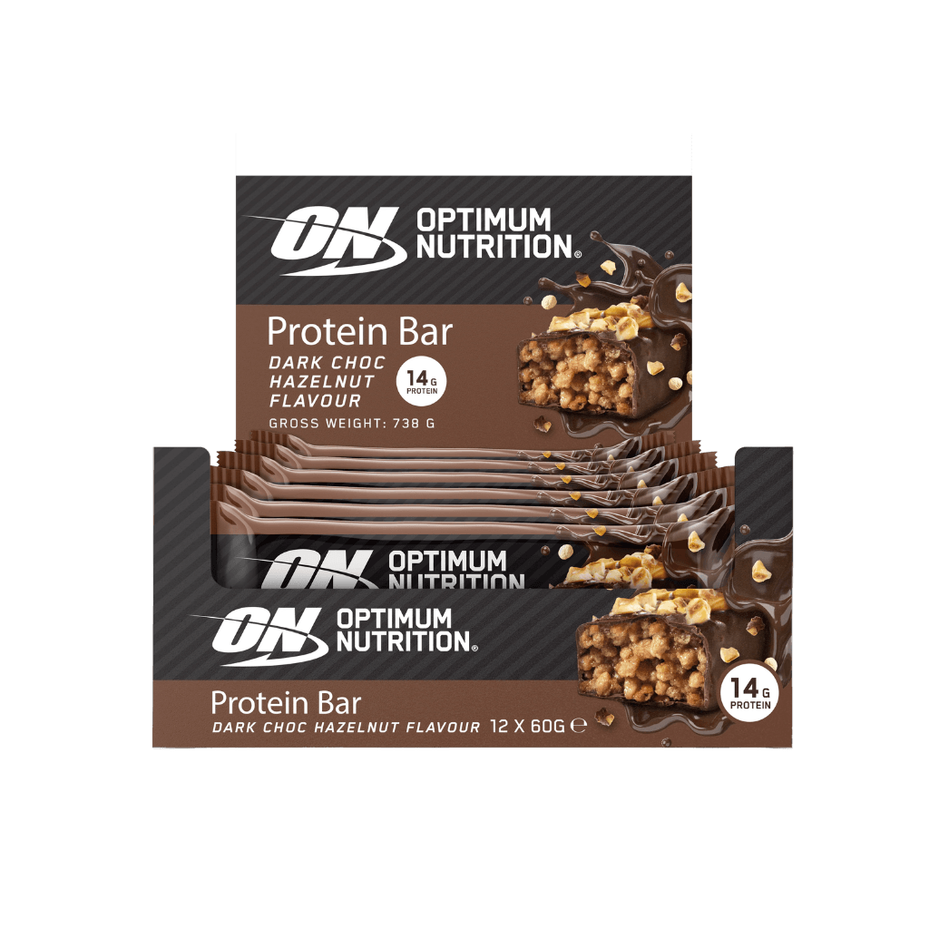 Protein Bars Optimum Nutrition Protein bars Box of 12 Dark Choc Hazelnut