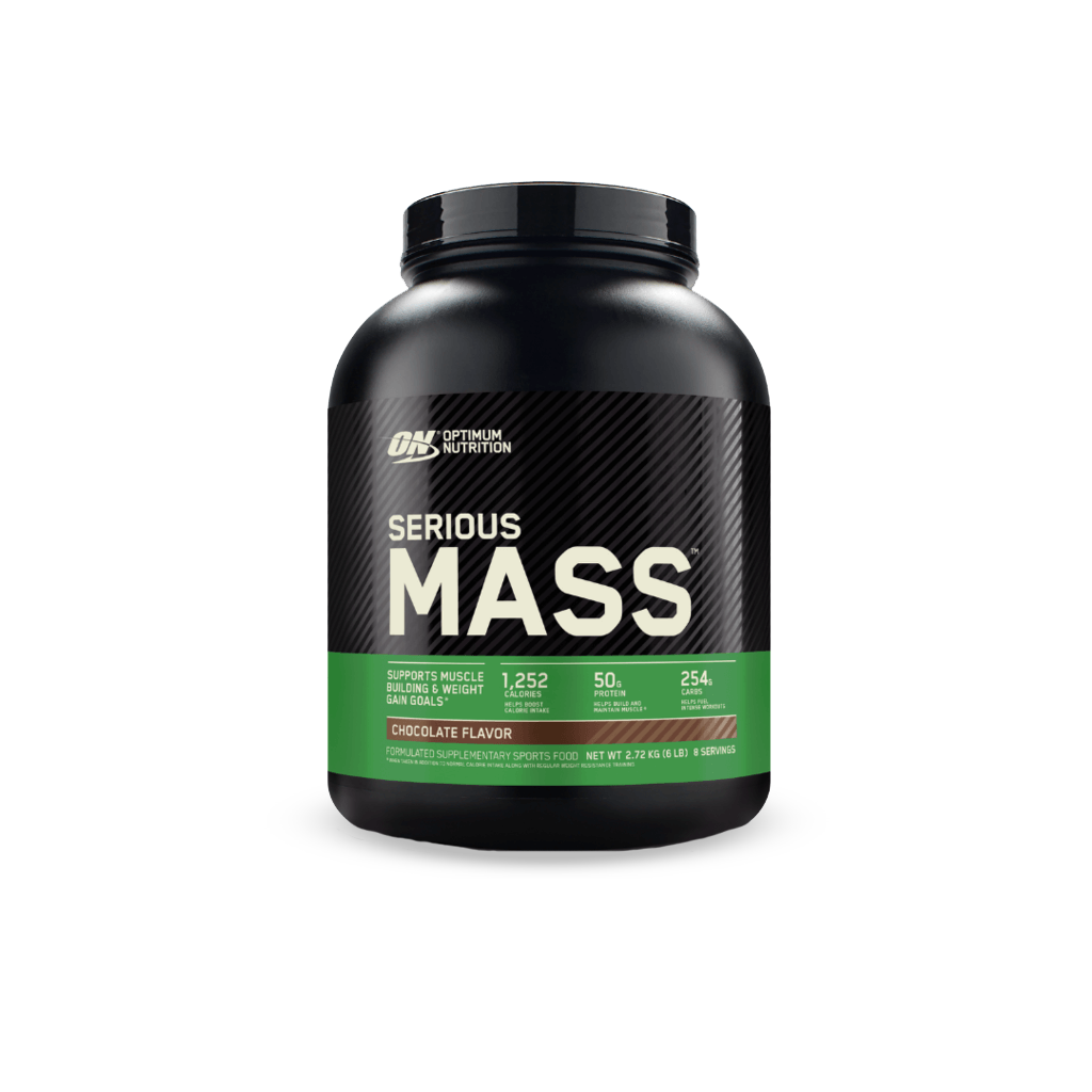 Serious Mass (4) & Serious Mass Optimum Nutrition Mass gainer protein powder 2.72kg Chocolate
