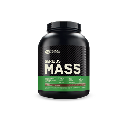 Serious Mass (4) & Serious Mass Optimum Nutrition Mass gainer protein powder 2.72kg Chocolate