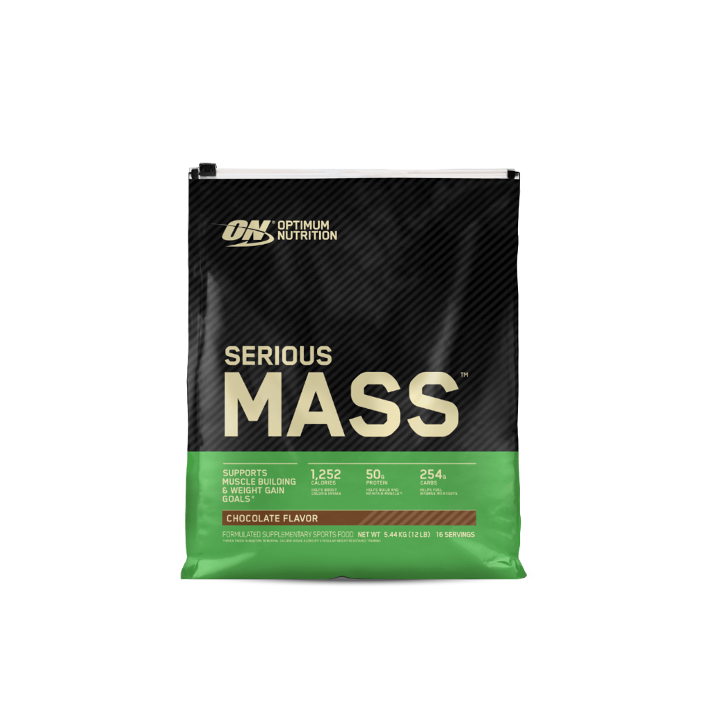 Serious Mass & Serious Mass Optimum Nutrition Mass gainer protein powder 5.4kg Chocolate
