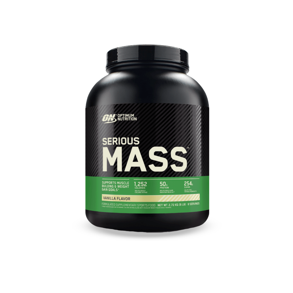 Serious Mass (3) & Serious Mass Optimum Nutrition Mass gainer protein powder 2.72kg Vanilla
