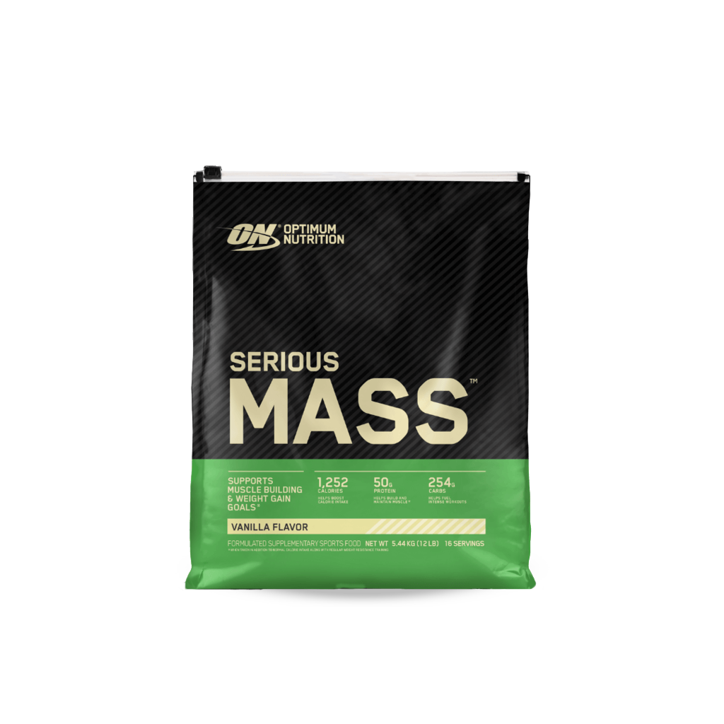 Serious Mass (2) & Serious Mass Optimum Nutrition Mass gainer protein powder 5.4kg Vanilla