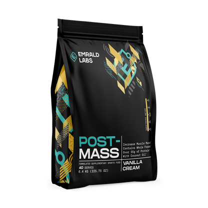 Post Mass (1) & Post Mass Emrald Labs Mass gainer protein powder 6.4kg Vanilla Creme