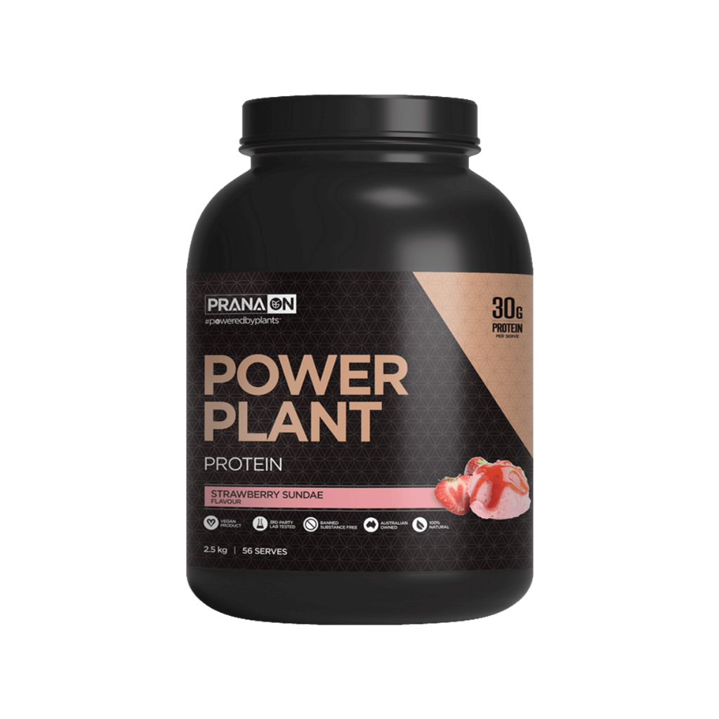 Power Plant Vegan Protein Prana Vegan protein powder 2.5kg Strawberry Sundae