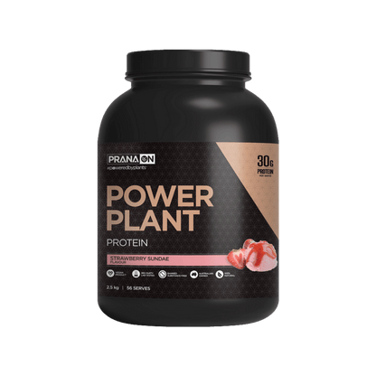 Power Plant Vegan Protein Prana Vegan protein powder 2.5kg Strawberry Sundae