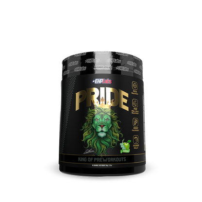 Pride (2) & Pride EHP Labs Medium stimulant pre workout powder 40 Serves Sour Green Apple
