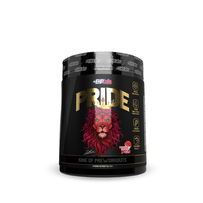Pride (3) & Pride EHP Labs Medium stimulant pre workout powder 40 Serves Strawberry Snow Cone