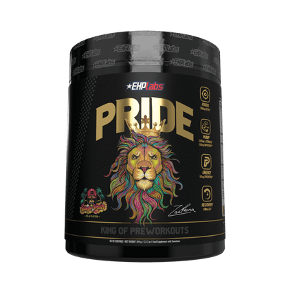 Pride (6) & Pride EHP Labs Medium stimulant pre workout powder 40 Serves Jungle Fruits