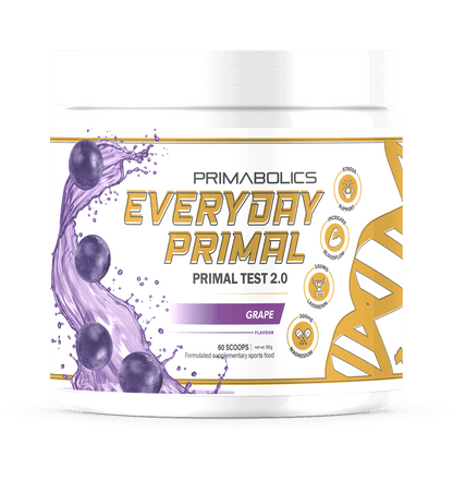 Everyday Primal Primabolics Testosterone boosters supplements 30 Serves Grape
