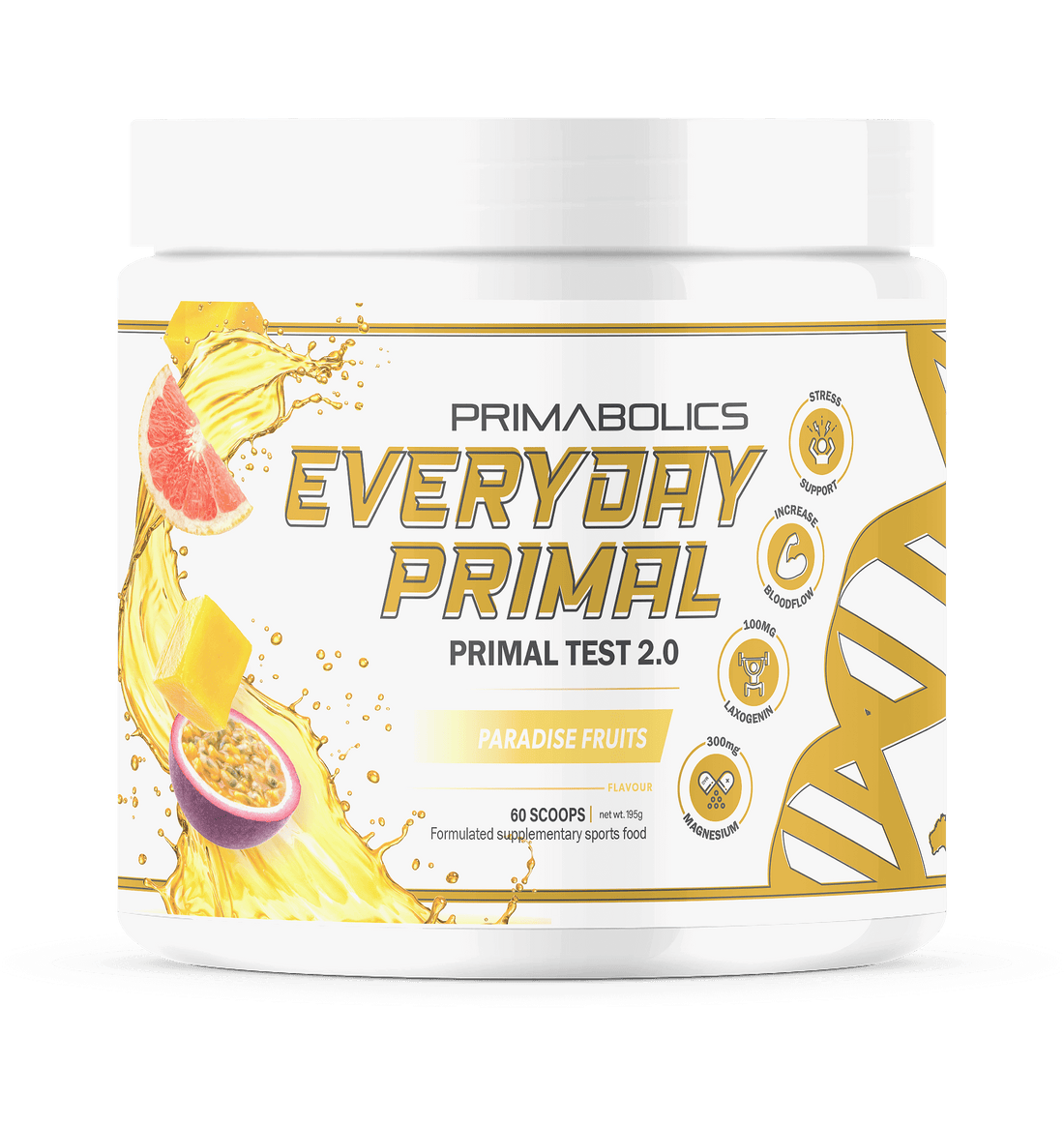 Everyday Primal Primabolics Testosterone boosters supplements 30 Serves Paradise Fruits