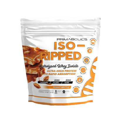 Iso-Ripped Primabolics Whey protein isolate 55 Serves Peanut Brittle