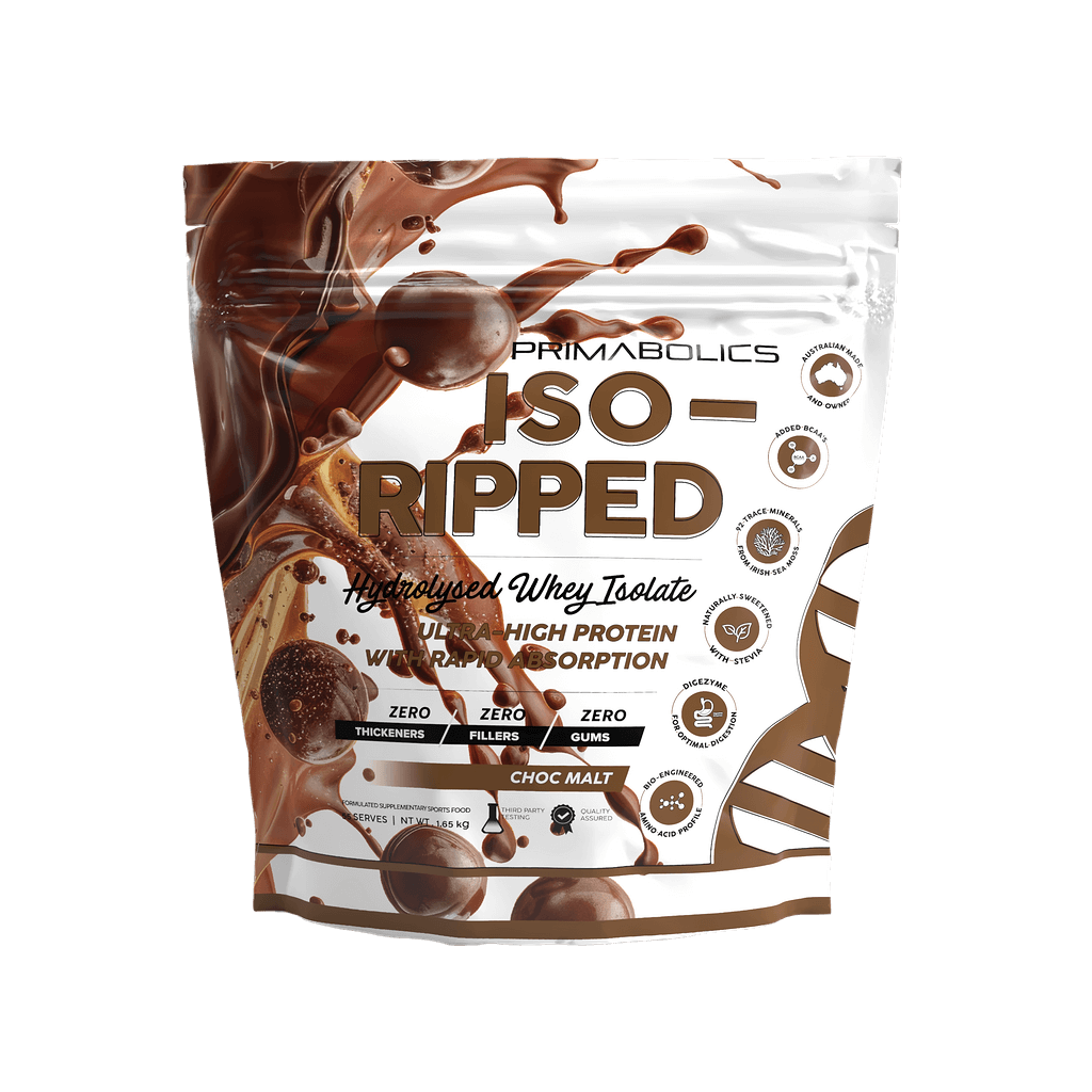 Iso-Ripped Primabolics Whey protein isolate 55 Serves Chocolate Malt