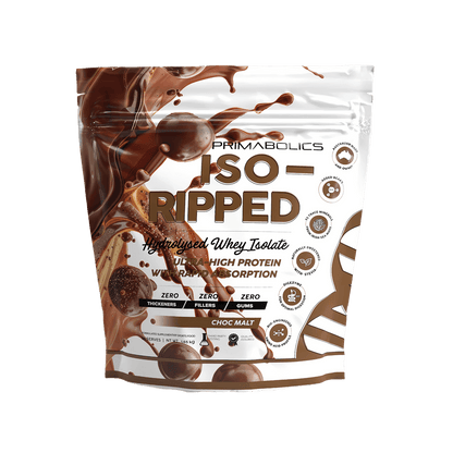 Iso-Ripped Primabolics Whey protein isolate 55 Serves Chocolate Malt