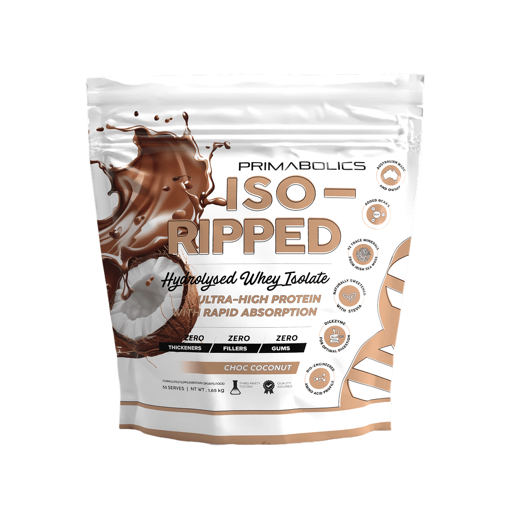 Iso-Ripped Primabolics Whey protein isolate 55 Serves Chocolate Coconut