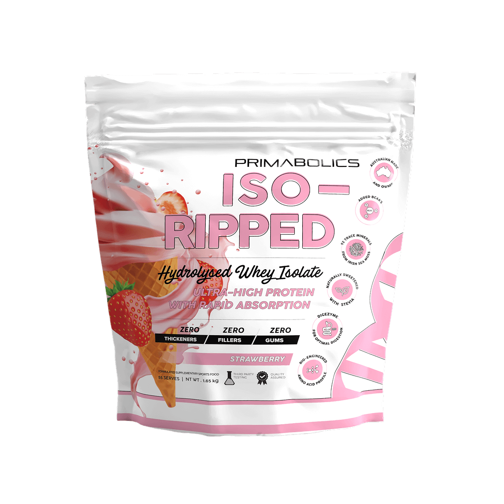 Iso-Ripped Primabolics Whey protein isolate 55 Serves Strawberry
