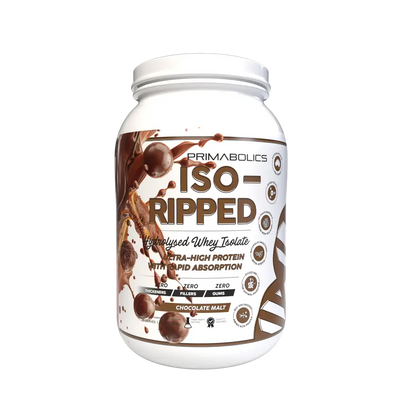 Iso-Ripped (1) & Iso-Ripped Primabolics Whey protein isolate 25 Serves Chocolate Malt