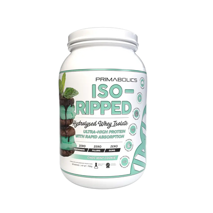 Iso-Ripped (3) & Iso-Ripped Primabolics Whey protein isolate 25 Serves Chocolate Mint Ice Cream