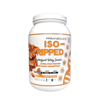 Iso-Ripped (4) & Iso-Ripped Primabolics Whey protein isolate 25 Serves Peanut Brittle