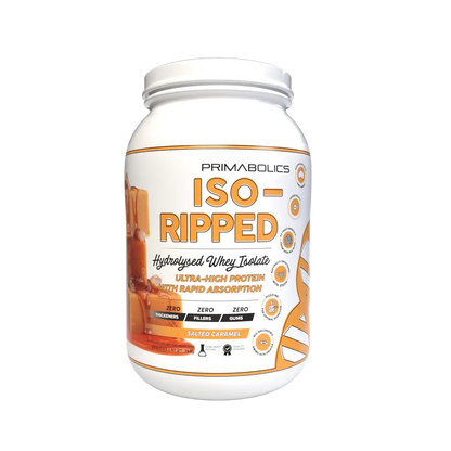 Iso-Ripped (5) & Iso-Ripped Primabolics Whey protein isolate 25 Serves Salted Caramel