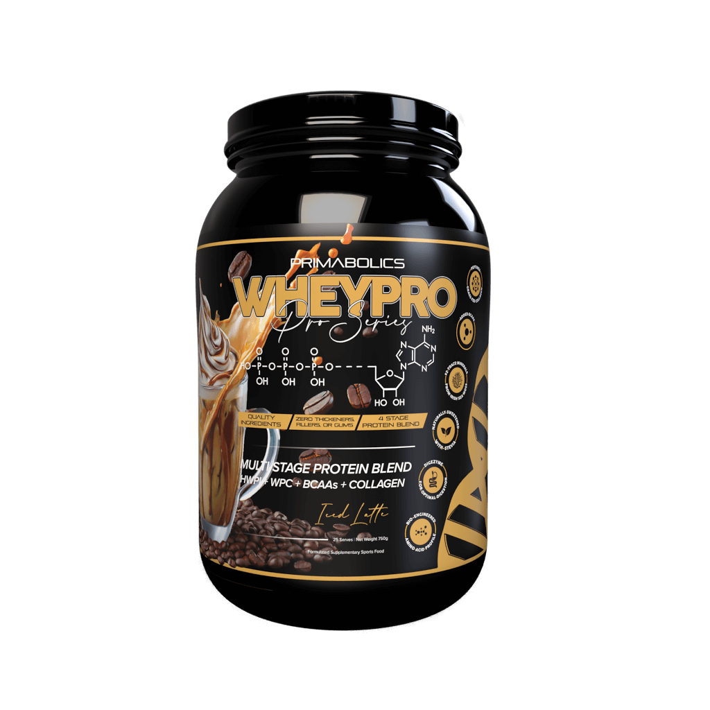 Wheypro (6) & Wheypro Primabolics Whey blend protein 25 Serves Iced Latte
