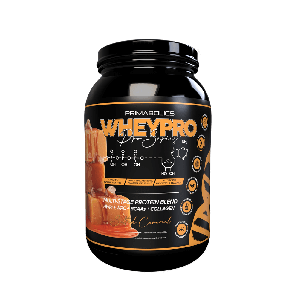 Wheypro (3) & Wheypro Primabolics Whey blend protein 25 Serves Salted Caramel