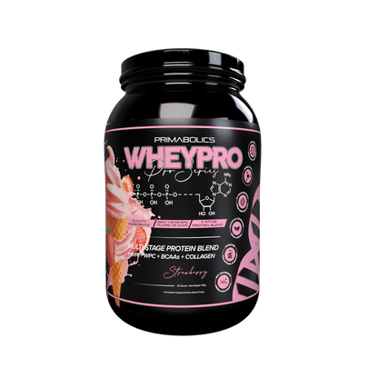 Wheypro & Wheypro Primabolics Whey blend protein 25 Serves Strawberry
