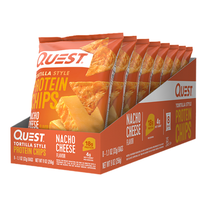 Tortilla Protein Chips & Tortilla Protein Chips Quest Protein chips Box of 8 Nacho Cheese