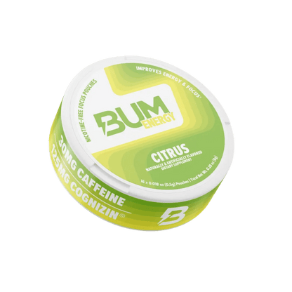 BUM Energy Pouch & BUM Energy Pouch RAW Nootropic cognitive function 16 Serves Citrus