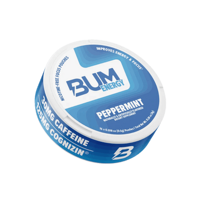 BUM Energy Pouch (1) & BUM Energy Pouch RAW Nootropic cognitive function 16 Serves Peppermint